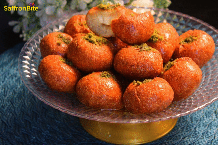 Saffron & Cheese Semolina Balls