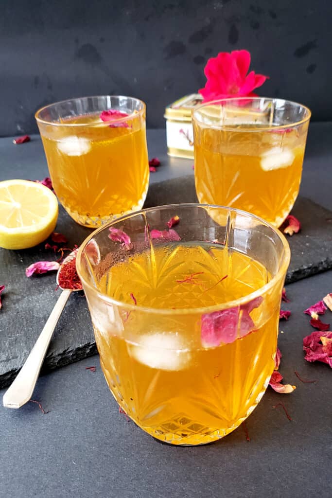 Saffron-Rose-Lemonade-showing-saffron-infused-pale-orange-color-683x1024